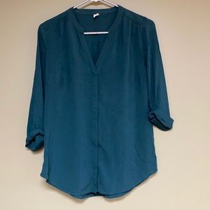 Teal blouse